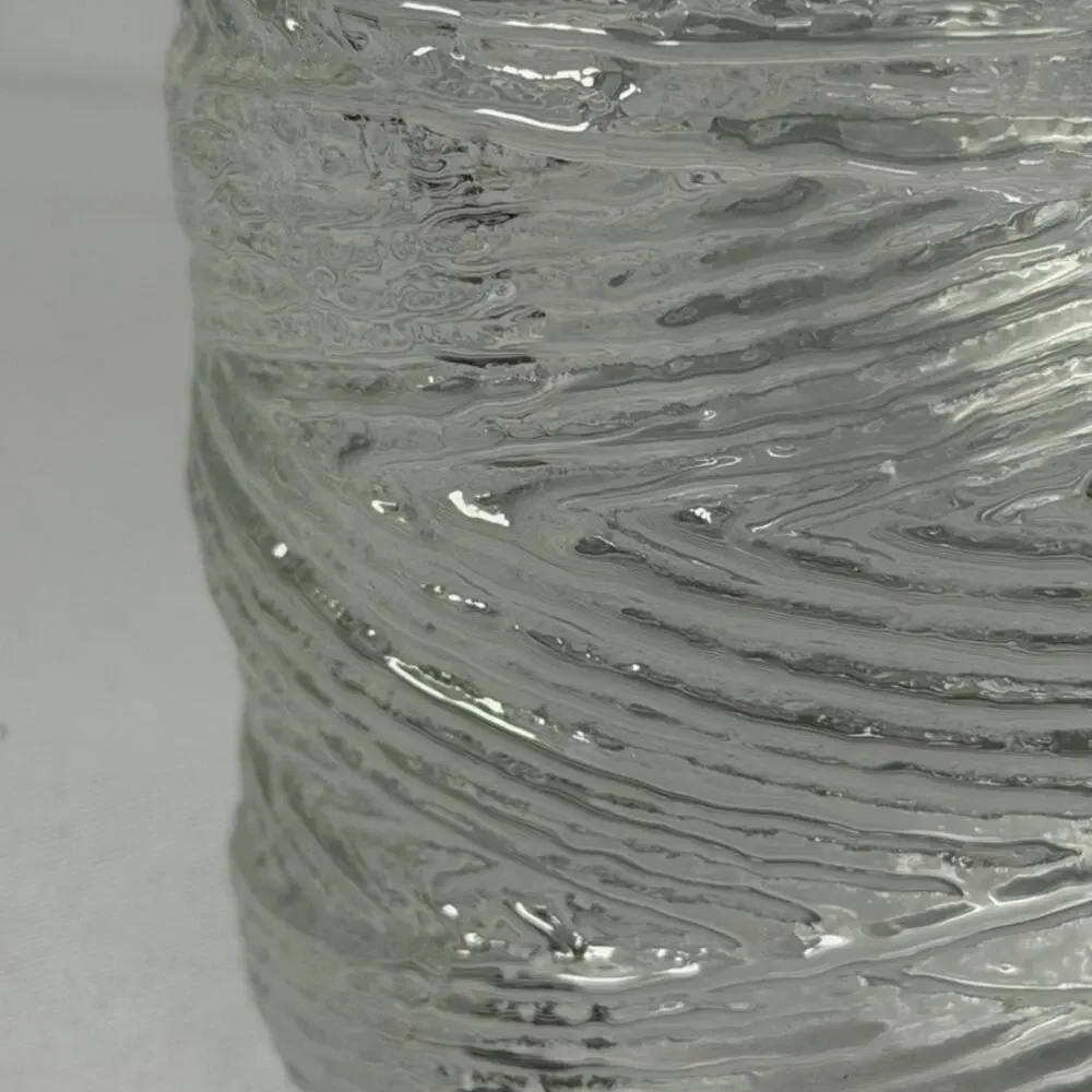 Set of 2 Simon Pearce Echo Lake Wrapped Glass Tealight Votive Candle Holders
